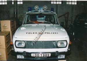 Stara fotografia Wartburg Volks Polizei