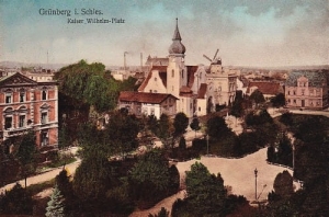 Zielona Góra Wilhelmplatz -Reprodukcja 1612