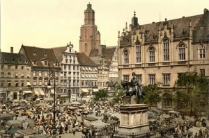 Wrocław Rynek Pomnik 1890r-Reprodukcja 4431