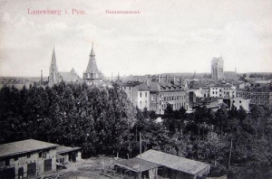 Lębork panorama - Reprodukcja 34275