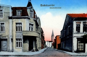 Biskupiec Pom. Schumacher strasse-Reprodukcja 1143