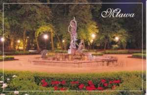 Pocztówka Mława fontanna - 022851