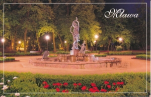 Pocztówka Mława fontanna - 022860