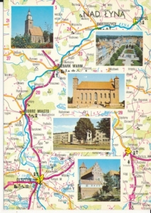 Lidzbark Warmiński Sępopol mapka - 029398