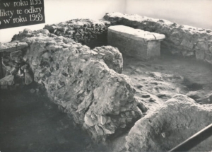 Wiślica fundamenty kościółka - 029819