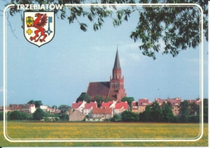 Trzebiatów panorama miasta - 031614