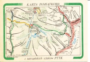 Tatrzańskie szlaki mapka - 032090