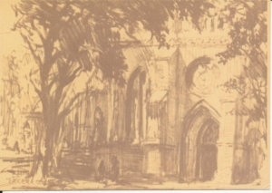 Kamień Pomorski fragment katedry - 033466