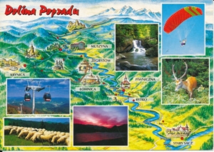 Dolina Popradu mapka widokowa - 034355