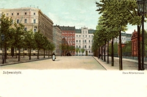 Świdnica Wilhelmstrasse -Reprodukcja 1954