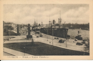 Szczecin widok z Wałów Chrobrego - 037427