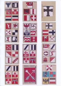 Sztandary Krzyżackie zestaw reprodukcji 12 sz.