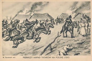 Pierwszy napad Tatarów na Polskę - Reprodukcja 42100