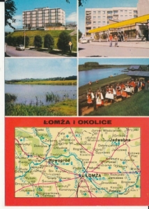 Łomża i okolice widokowa mapka - 038459