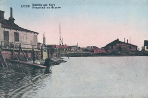 Łuck przystań na rzece Styr - Reprodukcja 42168