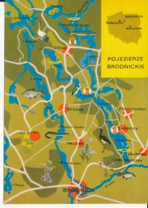 Brodnica pojezierze brodnickie mapka - 040097