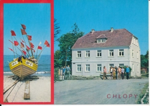 Chłopy widokowa łódź rybacka - 042955