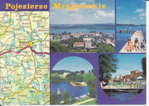 Pojezierze Mrągowskie widokowa mapka - 044429