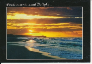 Bałtyk morze zachód słońca - 045532