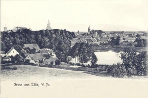 Tuczno widok ogólny - Reprodukcja 42374