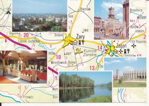 Żary widokowa mapka - 046616
