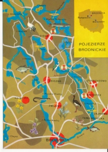 Pojezierze Brodnickie widokowa mapka - 047421