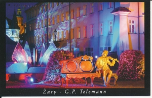 Żary rynek ławeczka - 049655