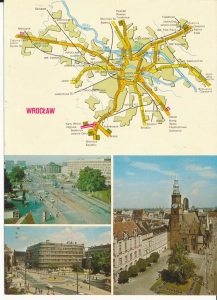Wrocław widokowa mapka 18x13cm - 050580d