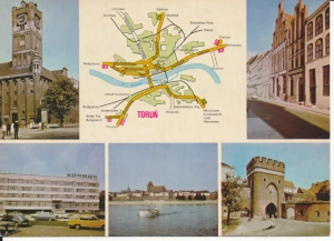 Toruń widokowa mapka 18x13cm - 050581d