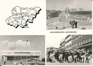 Województwo Katowickie widokowa mapka - 050692