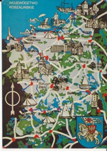 Koszalin województwo koszalińskie mapka - 053345