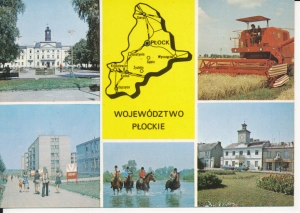 Województwo Płockie widokowa mapka - 053363