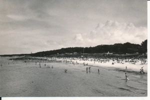 Ustka brzeg morski panorama - 053779