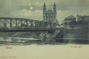 Wilno Most Zielony - Reprodukcja 5840