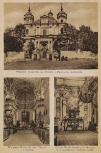Wilno Kościół Piotra i Pawła - Reprodukcja 5826