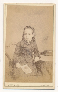 CDV dziewczynka fotografia wizytowa  - 25334