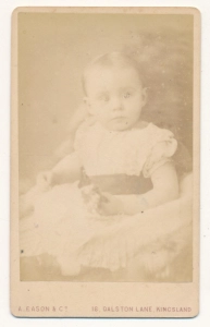 CDV dziecko fotografia wizytowa - 25401