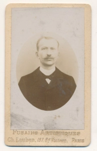 CDV mężczyzna Paryż wizytowa - 25408