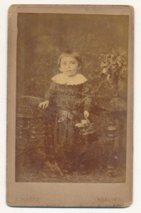 CDV dziewczynka fotografia wizytowa - 25456