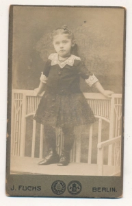 CDV dziewczynka fotografia wizytowa - 25471