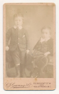 CDV dzieci fotografia wizytowa - 25473