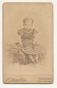 CDV dziewczynka fotografia wizytowa - 25541