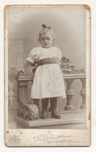 CDV dziewczynka fotografia wizytowa - 25543