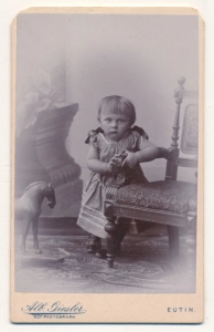 CDV dziewczynka fotografia wizytowa - 25603