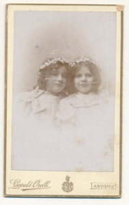 CDV dziewczynki fotografia wizytowa - 25639