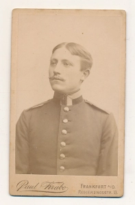 CDV żołnierz fotografia wizytowa - 25768