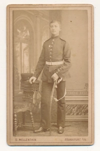 CDV żołnierz fotografia wizytowa - 25770