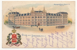 Strassburg Litografia koszary - 057135