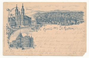 St. Gallen Litografia widokowa - 057150