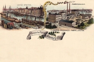 Szczecin Port , Fabryka - Reprodukcja 6342